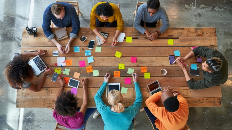 Diverse Team Brainstorming Session. AI generated